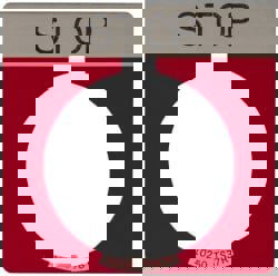 Square, Legend Plate - Stop